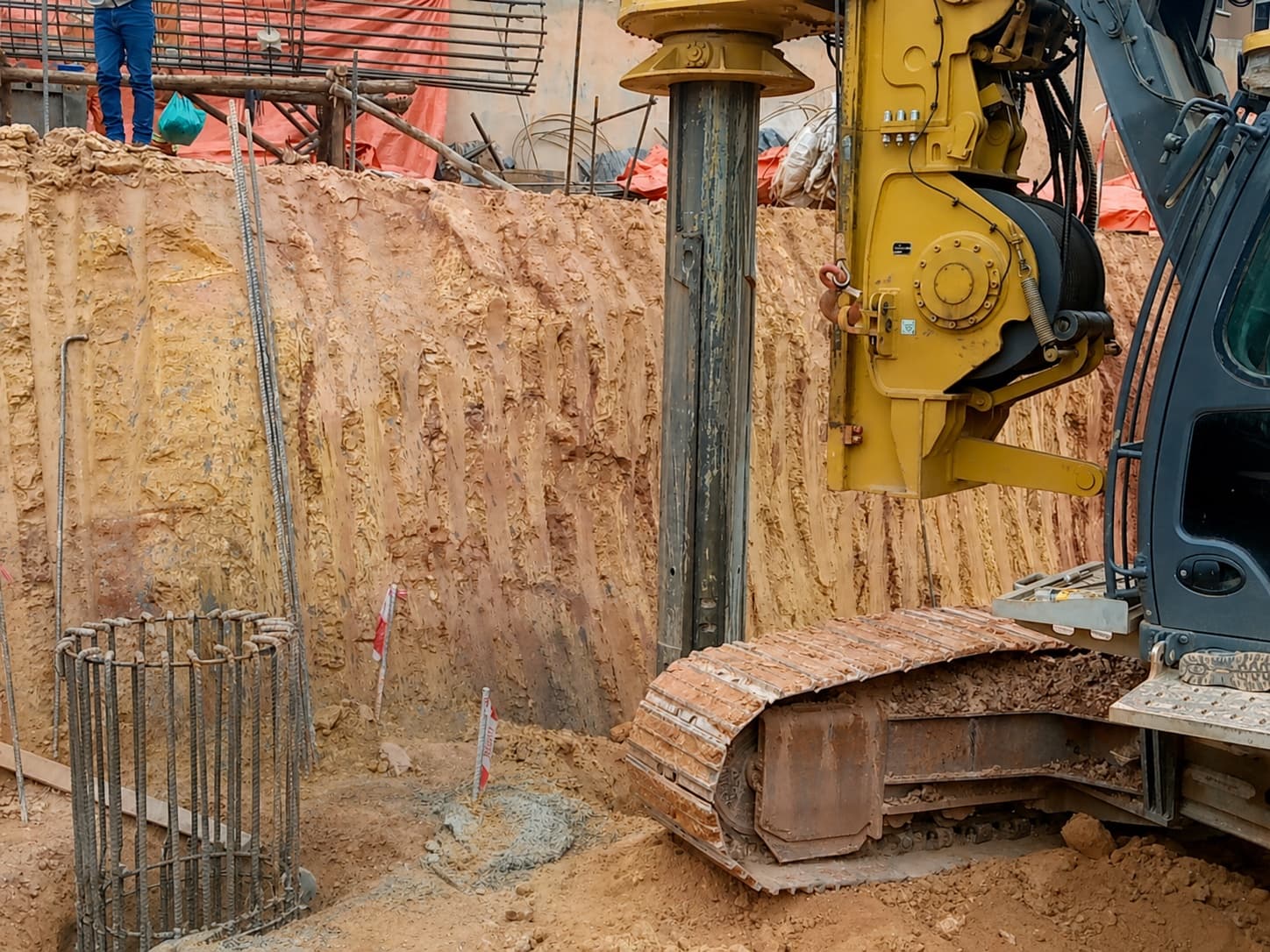 Construction work related to the service